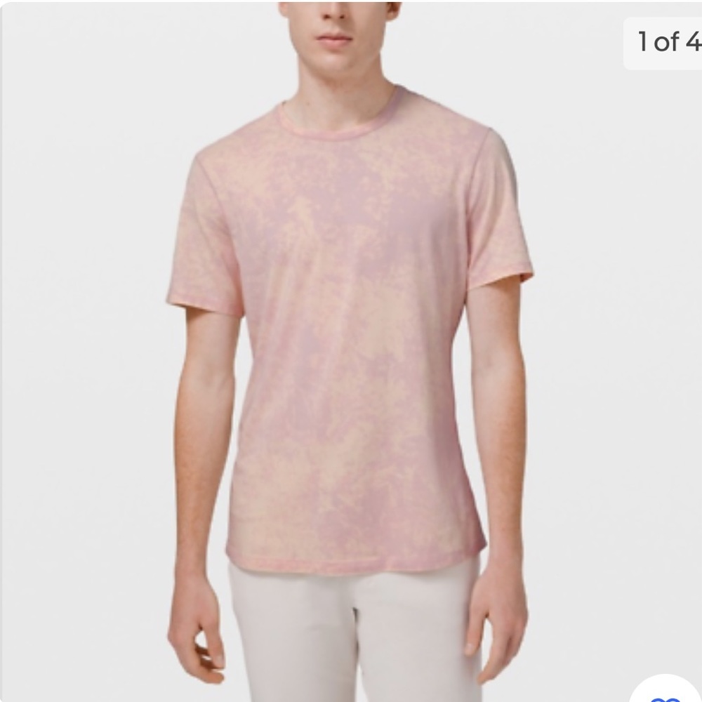Lululemon 5 Year Basic T Size s Cloudy Wash Misty Pink